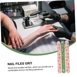 Healvian 60pcs Xmas Nail Files Polisher Lightweight Christmas Manicure Pedicure Tools for Women Girls for Nail Art Festive Occasions