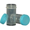 Fa.ars 10 Screw Cans 50 ml Round Can Laboratory Blue