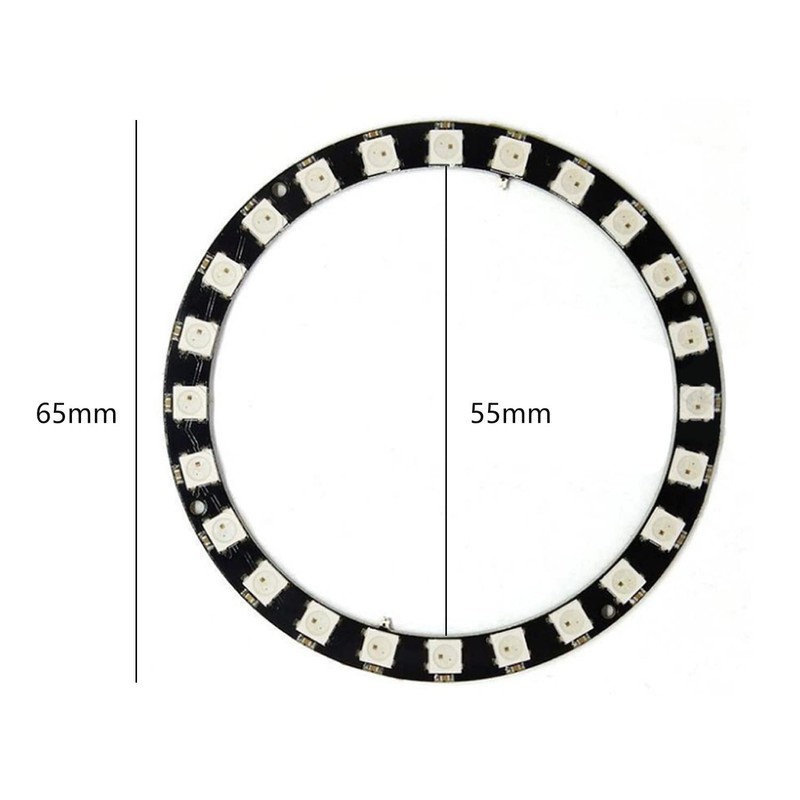 CAM2 24-Bit WS2812 5050 RGB LED ring lamp light, with