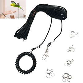 Hayaww 6 m Parrot Lead Bird Lead Pet Parrot Bird Harness Parrot Harness Pet Anklet Parrot Stand Anklet Parrot Fly Rope for Indoor and Outdoor Use (6M)