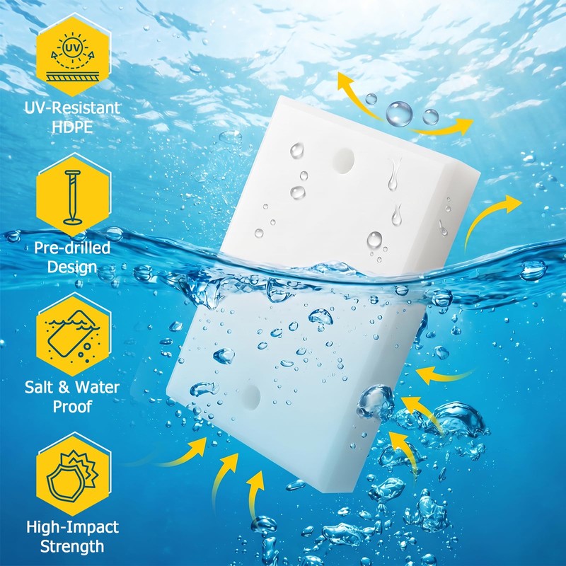 Transducer Mounting Plate with Screws, UV-Resistant Transducer Mounting Board Hardware