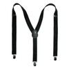 CTM Women's Elastic Glitter Clip-End Braces, Black
