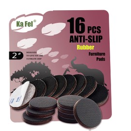 Self Adhesive Anti Skid Furniture Pads kafel - Premium 16 pcs 2” Furniture Pads- Ideal Non Skid Furniture Floor Protectors for Fixation in Place Furniture