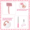 VCZONE 8 Pcs Dog Grooming Kit with Self Cleaning Tools: