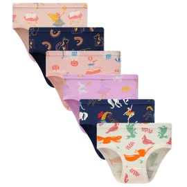 Sladatona Little Girls'Soft Cotton Underwear Fox Elephant Comfort Panties Toddler Briefs 2t Dark Blue