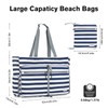 G4Free Extra Large Beach Tote Bags Foldable Beach Bag with