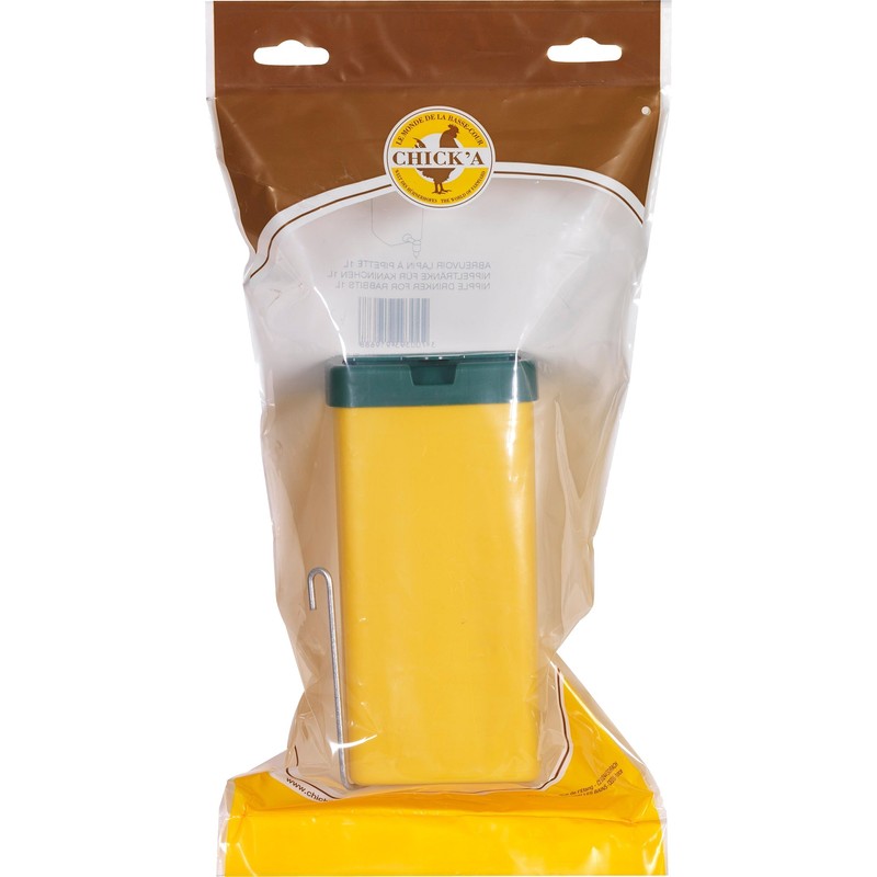 UKAL - Plastic rabbit drinking trough with anti-drip water dispenser