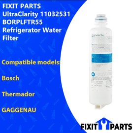 UltraClarity 11032531 BORPLFTR55 repleces 17005583 RA450012 Fits for Bosch Thermador GAGGENAU Refrigerator Water Filter (1) NSF Certified (National Sanitation Foundation)