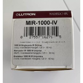 Maestro Lutron Maestro IR 1000 Watt Dimmer Switch MIR-1000-IV, IVORY Switch