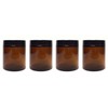 Product Hut 8 Ounce Amber Glass Straight Sided Jars with