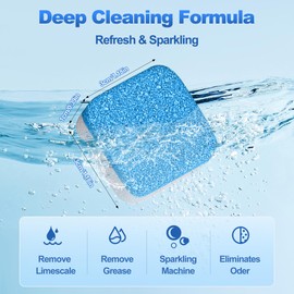 Qneiaym 24 Pack Washing Machine Cleaner Tablets - Deep Clean, Fresh Scent, Compatible with All Washers (Incl. HE & Front Load)