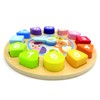 Oops Wooden Teaching Clock Preschool Time Activity My Clock Blocks