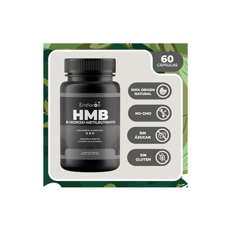 Hmb Suplemento Alimenticio Origen Natural Apoyo Mantenimiento Muscular Recuperación Fuerza