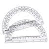 EBOOT Plastic Protractor Math Protractors 180 Degrees, 6 Inch, Pack