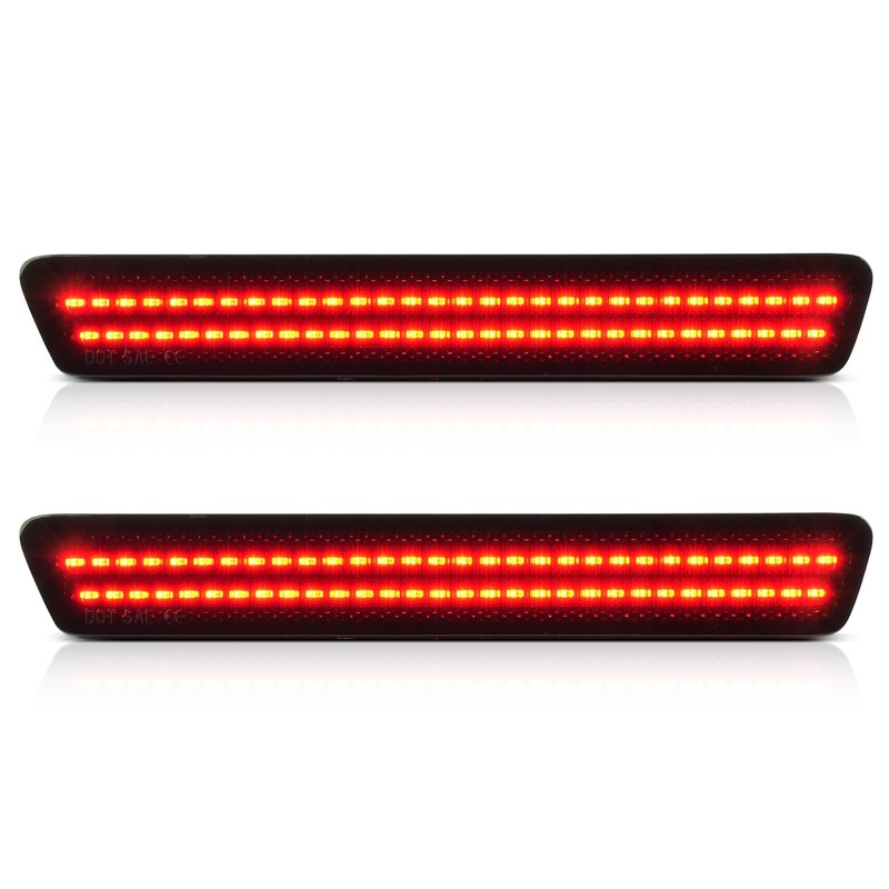litzland LED Rear Side Marker Lights Compatible With Ford Mustang
