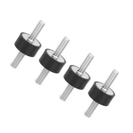 4pcs M6 Rubber Mounts, Male Anti Vibration Silentblock Car Boat Bobbins, Damping Elements for Air Compressors Engines Gasoline Engines Water Pumps, Audio Equipment and