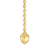 B&P Lamp® Antique Style Acorn Pull Chain, Unfinised Brass