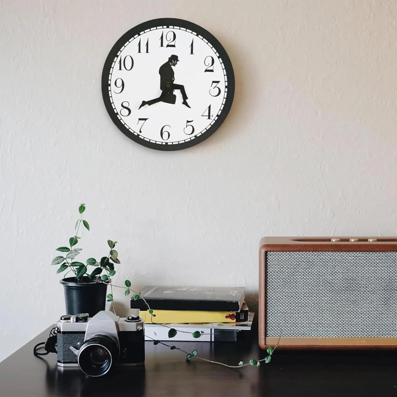 Sveudvdis Ministry of Silly Silent Walks Clock, 12 inch Non-Ticking
