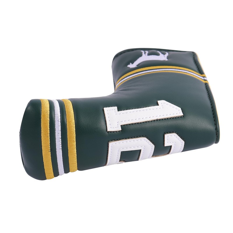 SHABIER Dark Green Golf Putter Cover with NO.12 Design Headcover