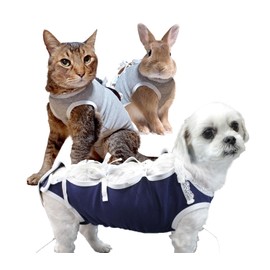 ONEKOSAMA OINUSAMA Postoperative Clothing, Postoperative Wear, Post-Surgery Cover, Alternative to Elizabeth Collar, Cats, Dogs, Veterinarian Supervision, Protective Clothes, Male and Female, Skin