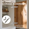 ANBOO Folding Hinge with Locking 4 Pieces, 90° Screw-On Hinge