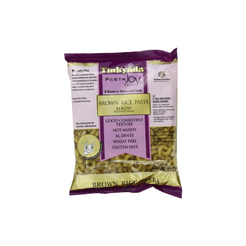 Tinkyada Brown Rice Pasta, Elbows, 16 Ounce (Pack of 12)