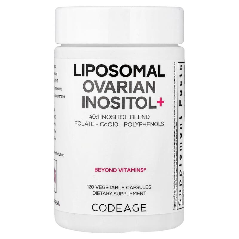 Codeage Liposomal Ovarian Inositol+ 120 tablets Myo Inositol Female Hormone