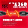 Geinxurn 10 Pieces SL1/4-PH2 Impact Double End Screwdriver Bit Set,