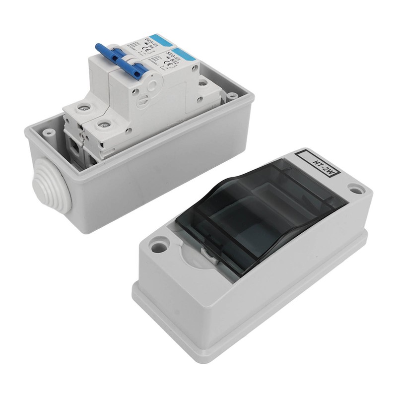 2 Poles Circuit Breaker MCB Miniature Leakage Breaker Waterproof Distribution