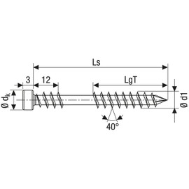SPAX 537000500703 Stainless Steel Low Head Screws, 0.2 x 2.8 inches (5.0 x 70 mm), Pack of 100