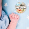 Dinosaur Baby Monthly Milestone Circles, Baby Months Wooden Disc Stuff