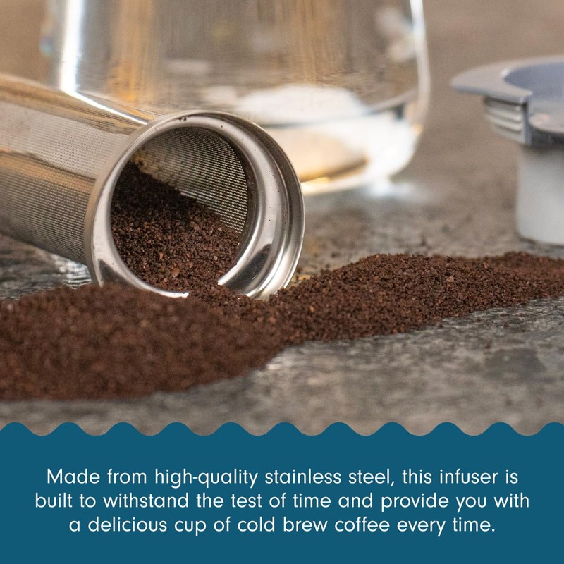 Hydros Stainless Steel Cold Brew Coffee and Tee Infuser for