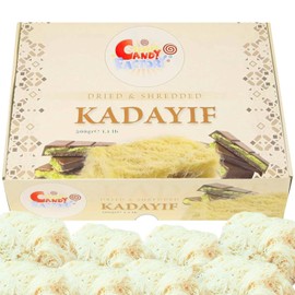 Sarah's Candy Factory Premium Dried & Shredded Kadayif (Kataifi) Fillo Dough, 10 Pack (500g / 1.1 lb Each), Phyllo Dough for Middle Eastern & Mediterranean Desserts, No Additives, Shelf Stable
