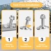 vandrabase 6 Pack L-Track Double Lug Threaded Stud Nut Fitting