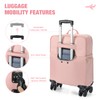 Lekespring Softside Expandable Luggage with 4 Spinner Wheels, 20 Inch