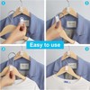 100 PCS Space Saving Hanger - Clothes Connector Hooks, Stacking