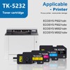 LOVPAIN TK5232 TK-5232 4-Color Toner Cartridge Set (4 Pack, 1BK/1C/1M/1Y)