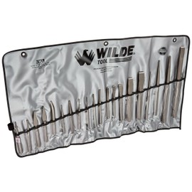 Wilde Tool K20.NP/VR 20-Piece Punch & Chisel Set-Vinyl Roll