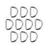 sourcing map 10pcs Metal D Ring 1"(25mm) D-Rings Buckle for