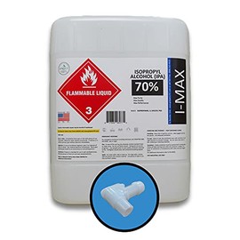 Isopropyl Alcohol 70% - 5 Gallons of High Purity IPA - Includes One Spigot- Made in USA - HDPE Pail