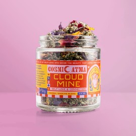Cosmic Atma Herbal Smoking Blend – Cloud Mine for Soothing & Reflective Moments | Herbal Tea Loose Leaf & Smokable Herbs – 14gm/0.5oz