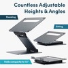 Ergonomic Laptop Stand For Desk, Adjustable Height Up To 20",
