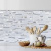 DICOFUN 10-Sheets Peel and Stick Backsplash Wall Tile, Faxu Stone