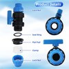 Wzzy Gurden 32 mm PE Pipe Ball Valve Plastic Clamp