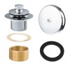 Artiwell Push & Lock Tub Trim Set with Single-Hole Overflow