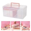 VILLFUL Organizer Box with Lid Transparent Storage Case 4.8l Space-saving