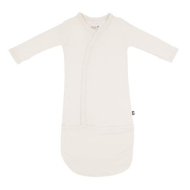 KYTE BABY Bundlers, Unisex Baby Sleeper Gowns, Rayon Made From Bamboo Material (0-3 Months, Oat)
