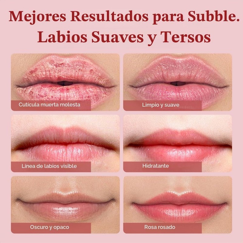 Ruahouine Set De Exfoliante Y Mascarilla Labial De Fresa, Exfoliante