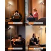 SIBRILLE Silver Floor Lamps for Living Room, Stepless Dimmable Standing