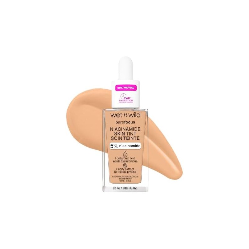 Base de Maquillaje Tinta Niacinamida – Cobertura Ligera, Acabado Natural
